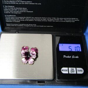 David Anderson D-A Norway Sterling Silver Purple Enamel Pansy Flower Brooch Pin